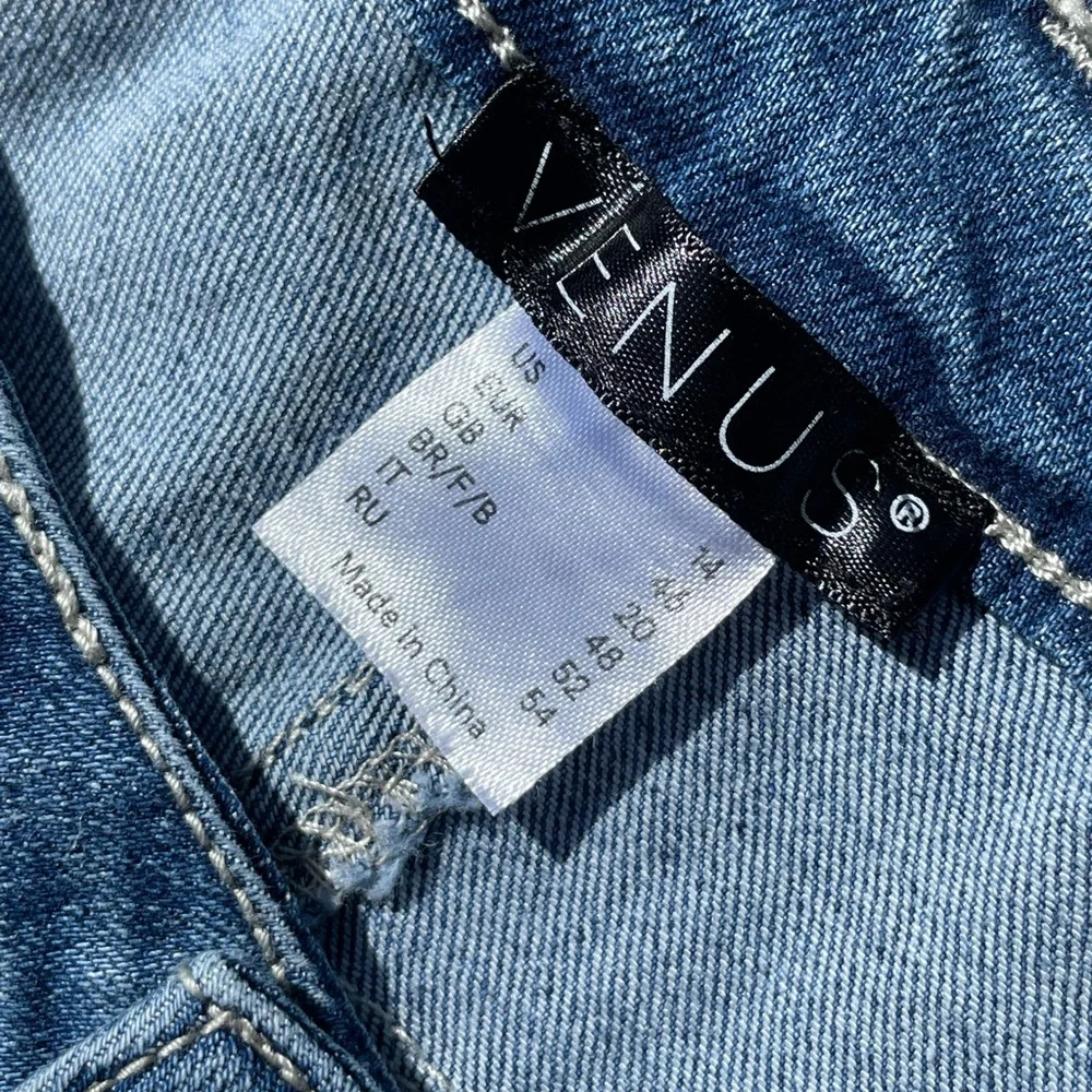 Venus Bell Bottom Denim Pants - Picture 2 of 7